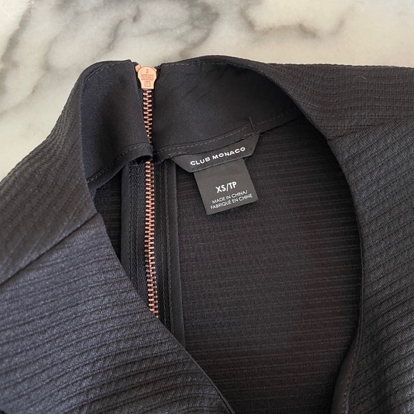 Club Monaco Top with Rose Gold Zipper - Picture 9 of 13